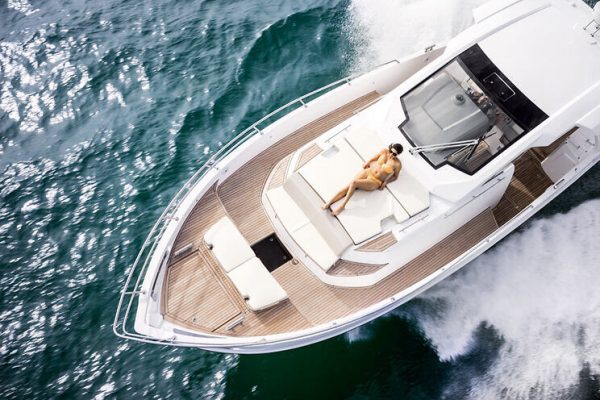 Private yacht cruising in Europe — ideal moment with a luxury travel companion