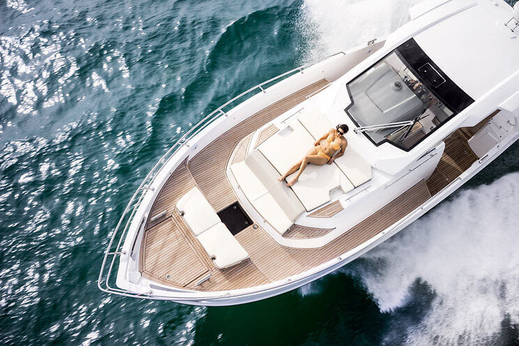 Private yacht cruising in Europe — ideal moment with a luxury travel companion