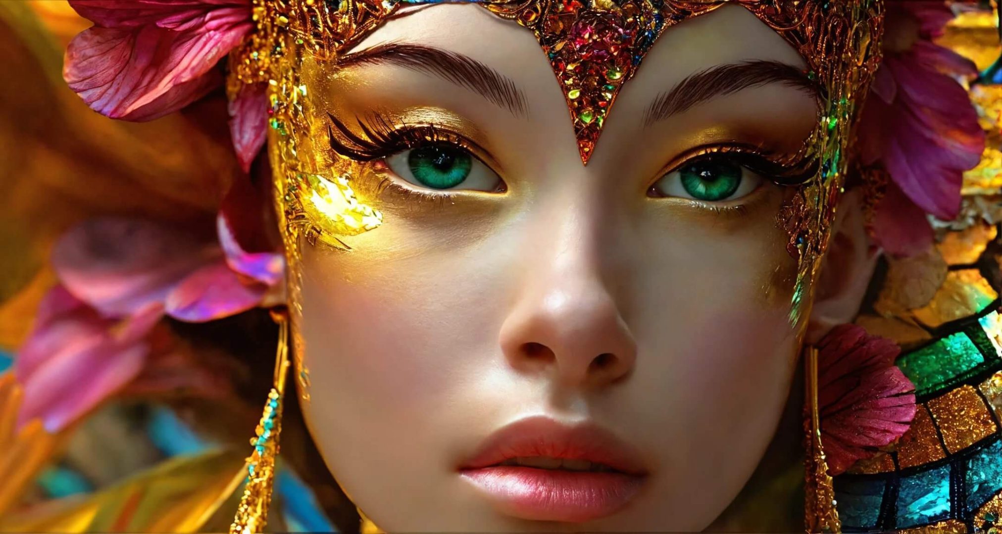 Golden profile with delicate jewels — representing the allure of high-end travel companionship