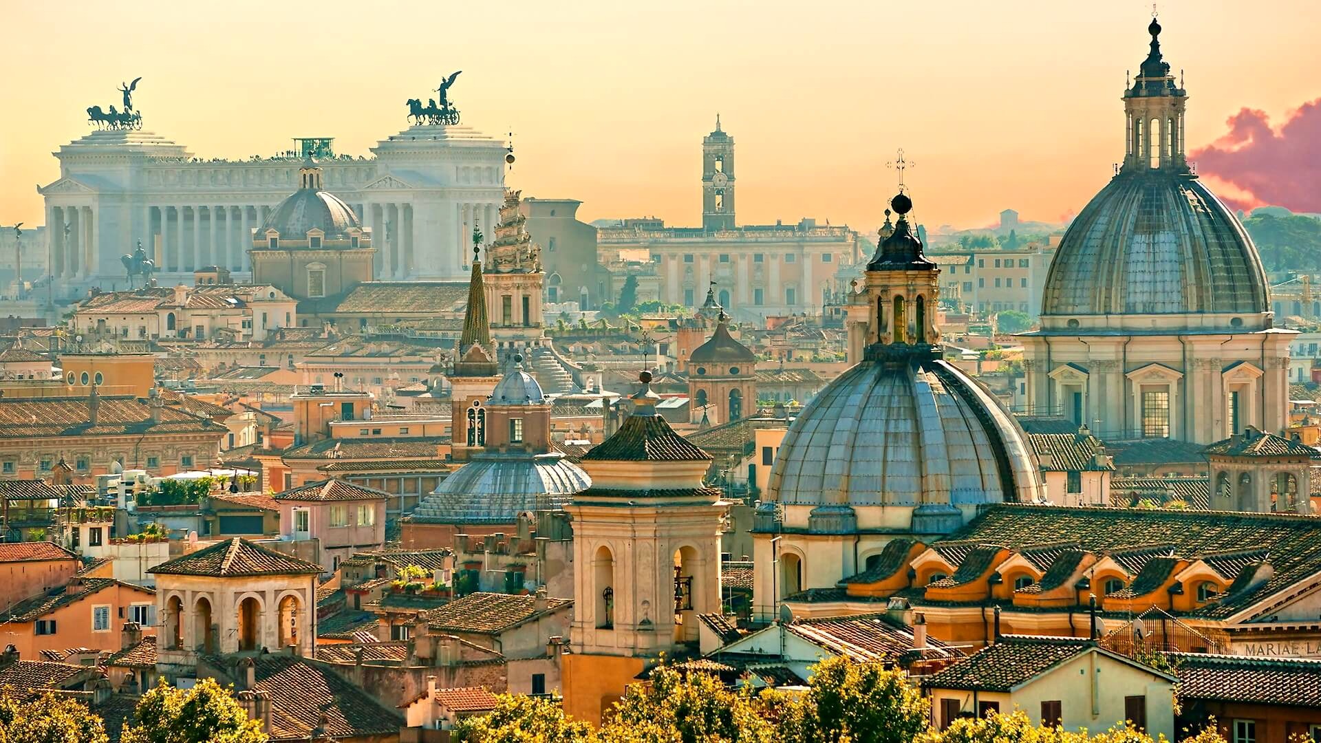 Rooftop view of elegant cityscape, evoking high-end international companionship and refined travel.